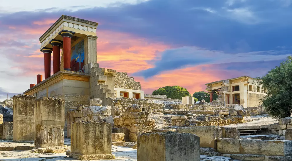 Knossos Palace, is the largest Bronze Age archaeological site on Crete and the ceremonial and political centre of the Minoan civilization and culture.
