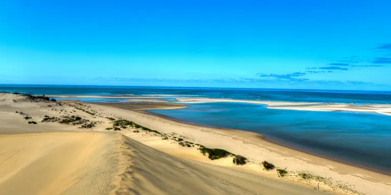 Sand dunes of Bazaruto Island, Mozambique.