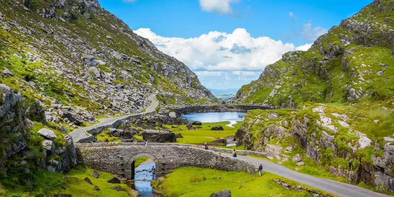 Scenic view of Gap of Dunloe