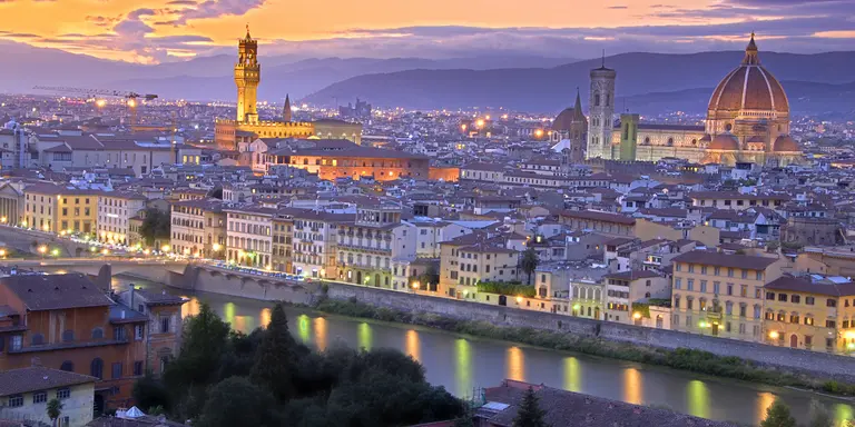 Sunset in Florence Italy