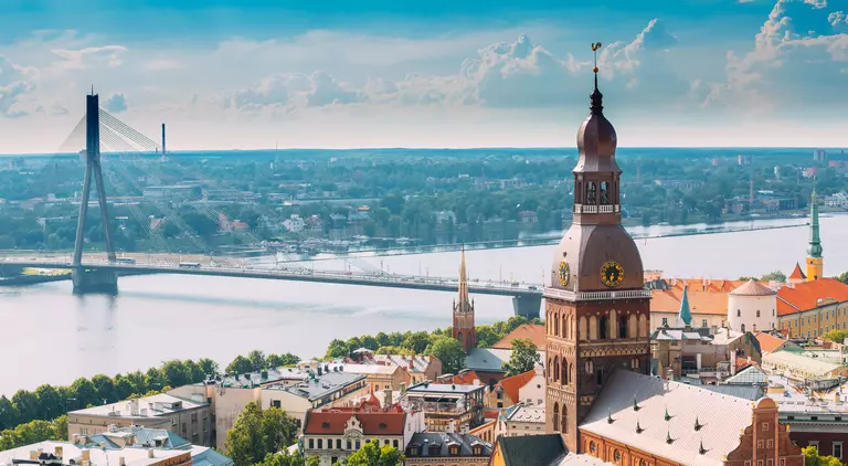Riga Dome Cathedral on a summmer day.