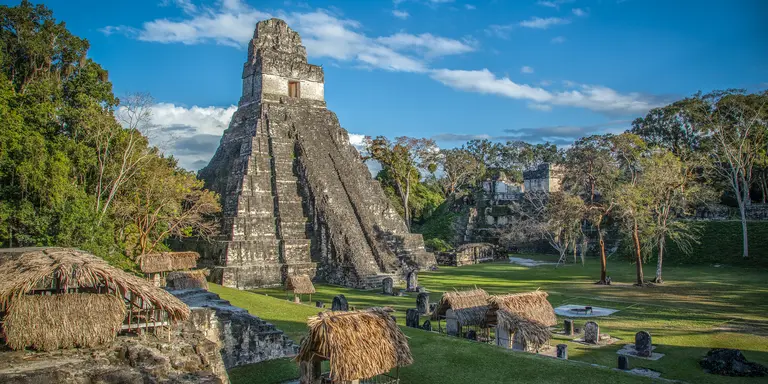 Famous ancient temple of the Maya people