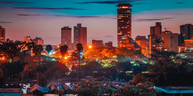 View of Nairobi City from Uhuru park