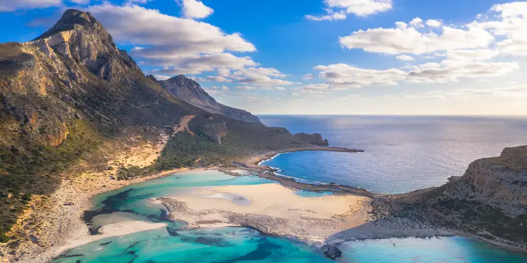 Amazing view of lagoon with magical turquoise waters, lagoons, tropical beaches of pure white sand