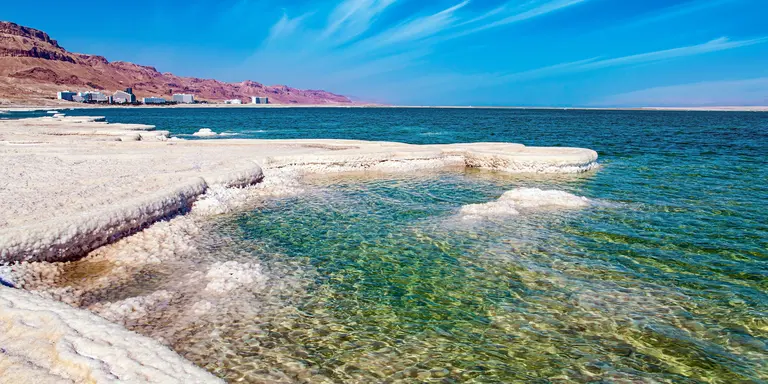 Colourful image of the famously salty waters