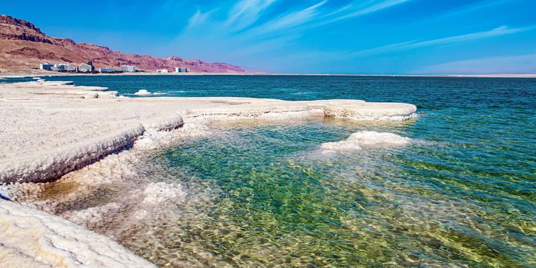 Colourful image of the famously salty waters