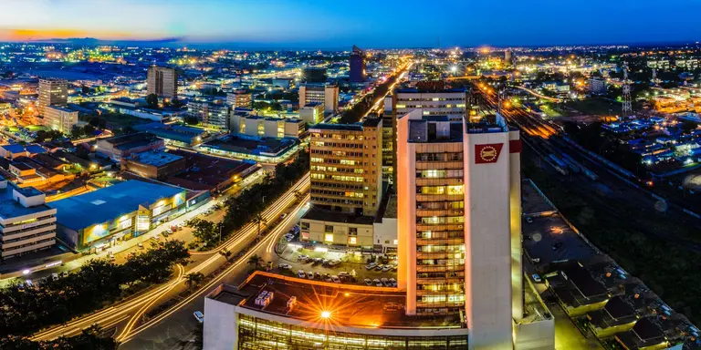 Skyline photo of the city