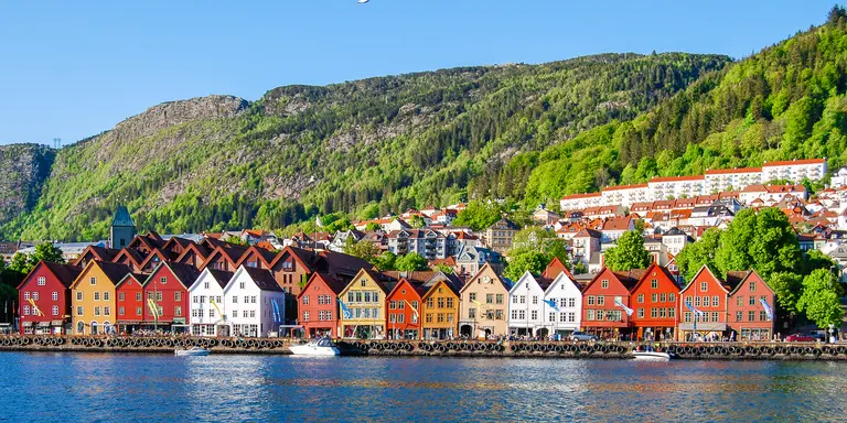 Cityscape view of Bergen