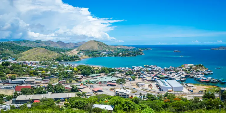 View of Koki in Port Moresby, Papua New Guinea