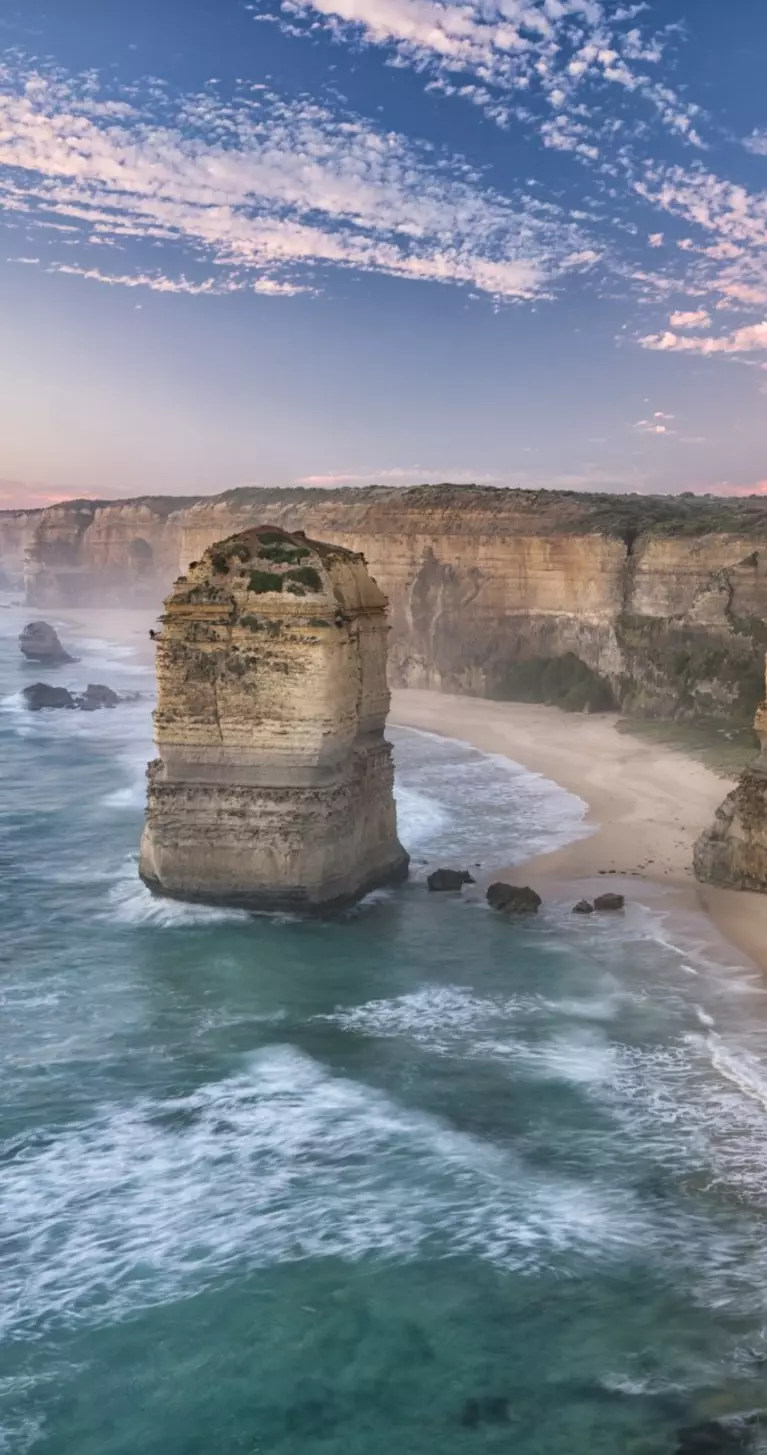 Sunset at the famous Twelve Apostles, Great Ocean Road, Victoria, Australia