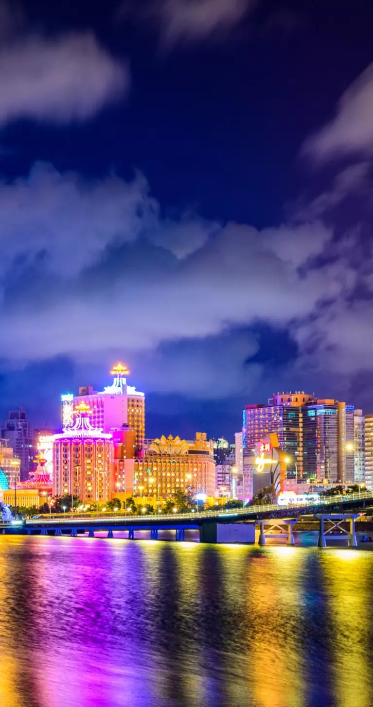 Macau cityscape at night