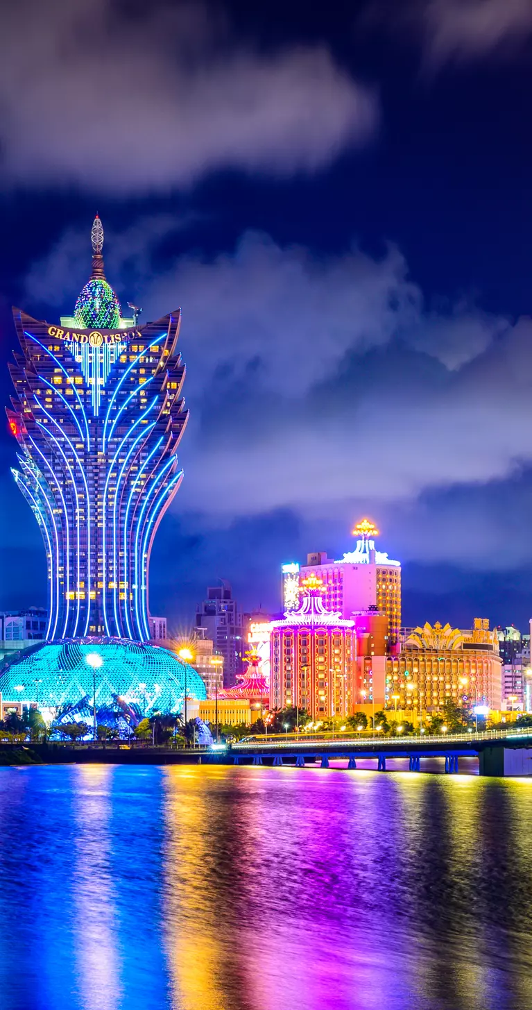 Macau cityscape at night