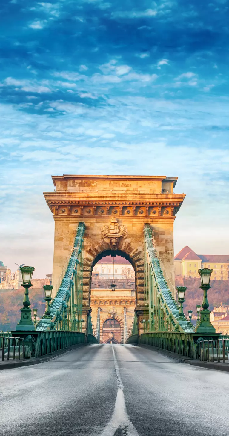Chain Bridge in Budapest, Hungary