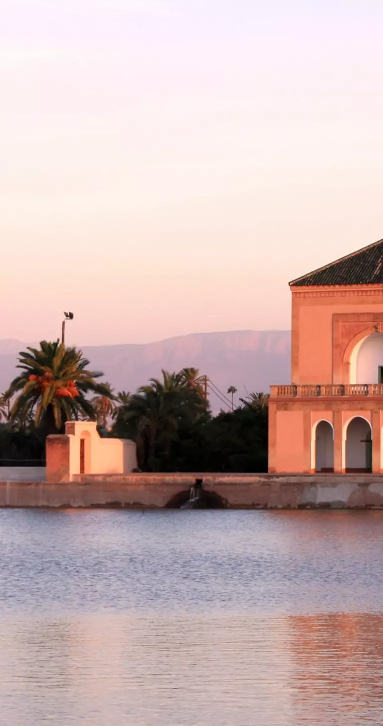 Famous pavilion by a pool