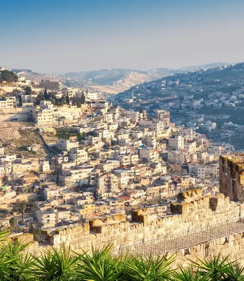 Jerusalem skyline at sunset, Israel