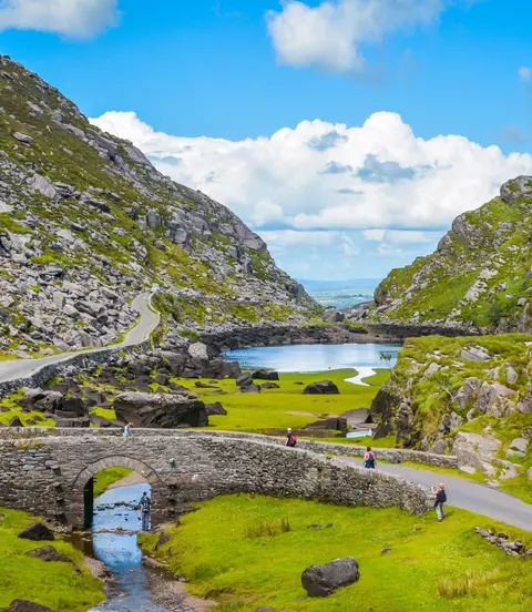 Scenic view of Gap of Dunloe
