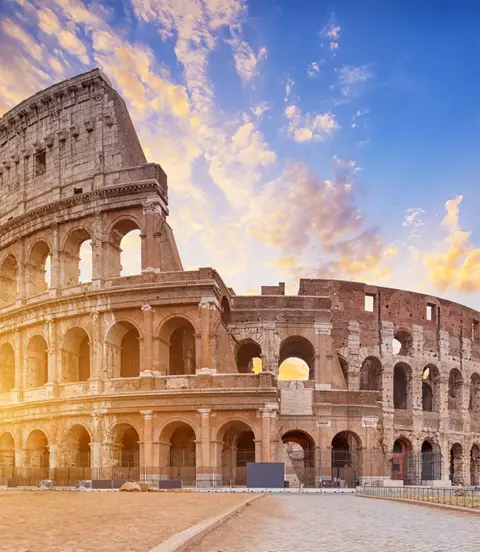 sunrise rome coliseum