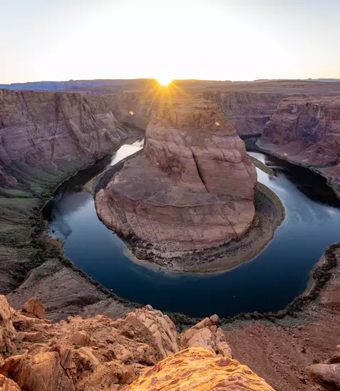 Deep inside the Grand Canyon this magical place called Horseshoe Bend can be found