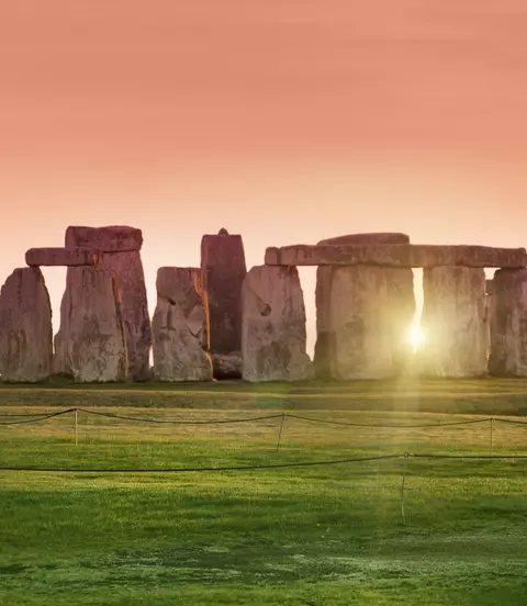 The prehistoric monument of Stonehenge in England