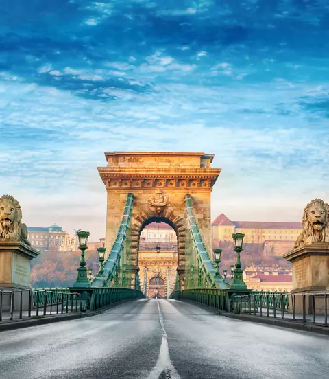 Chain Bridge in Budapest, Hungary