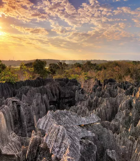 Tsingy de Bemaraha Beautiful view over national park Tsingy de Bemaraha, a UNESCO world heritage site in Madagascar