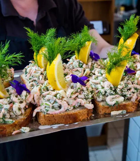 Enjoy a Danish Smorrebrod