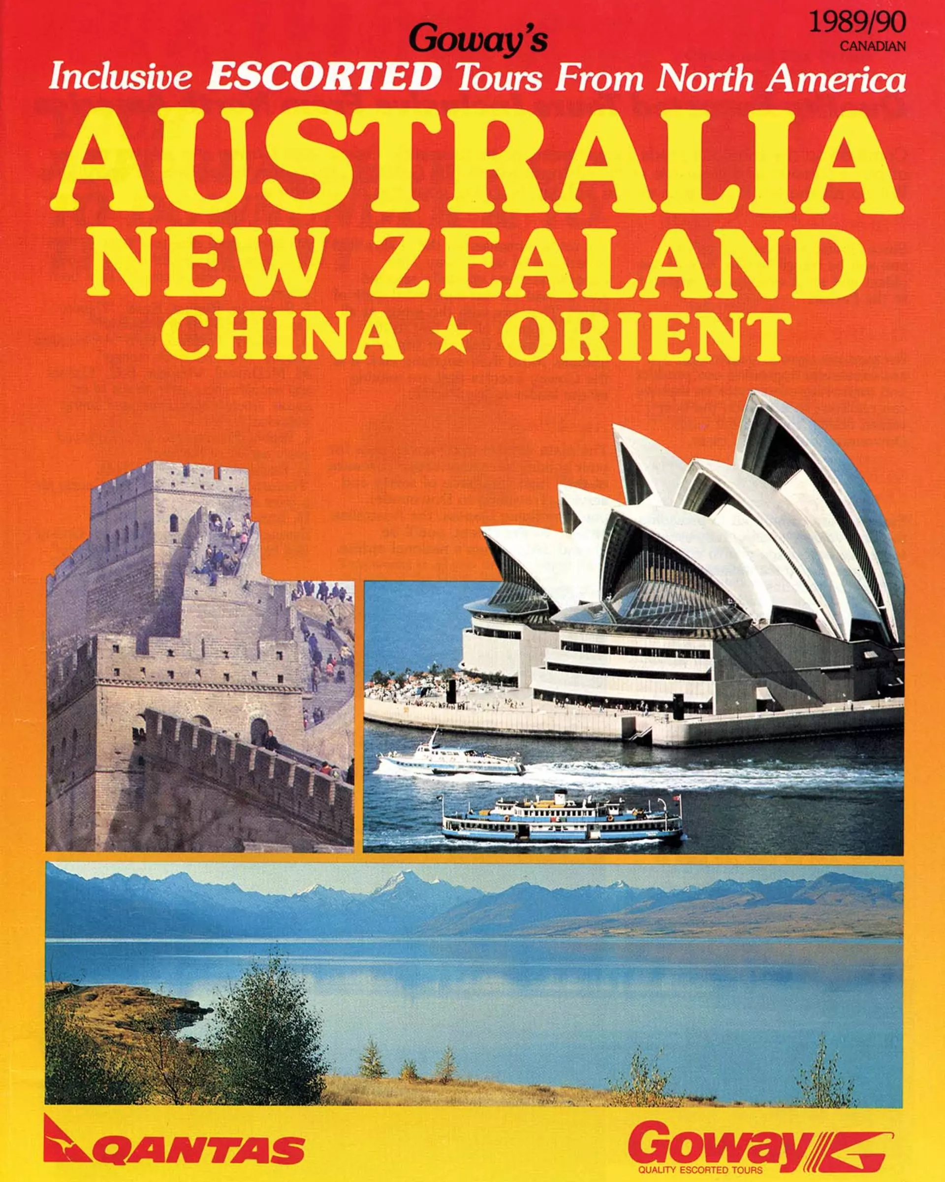 Goway Australia, New Zealand and China Orient brochure