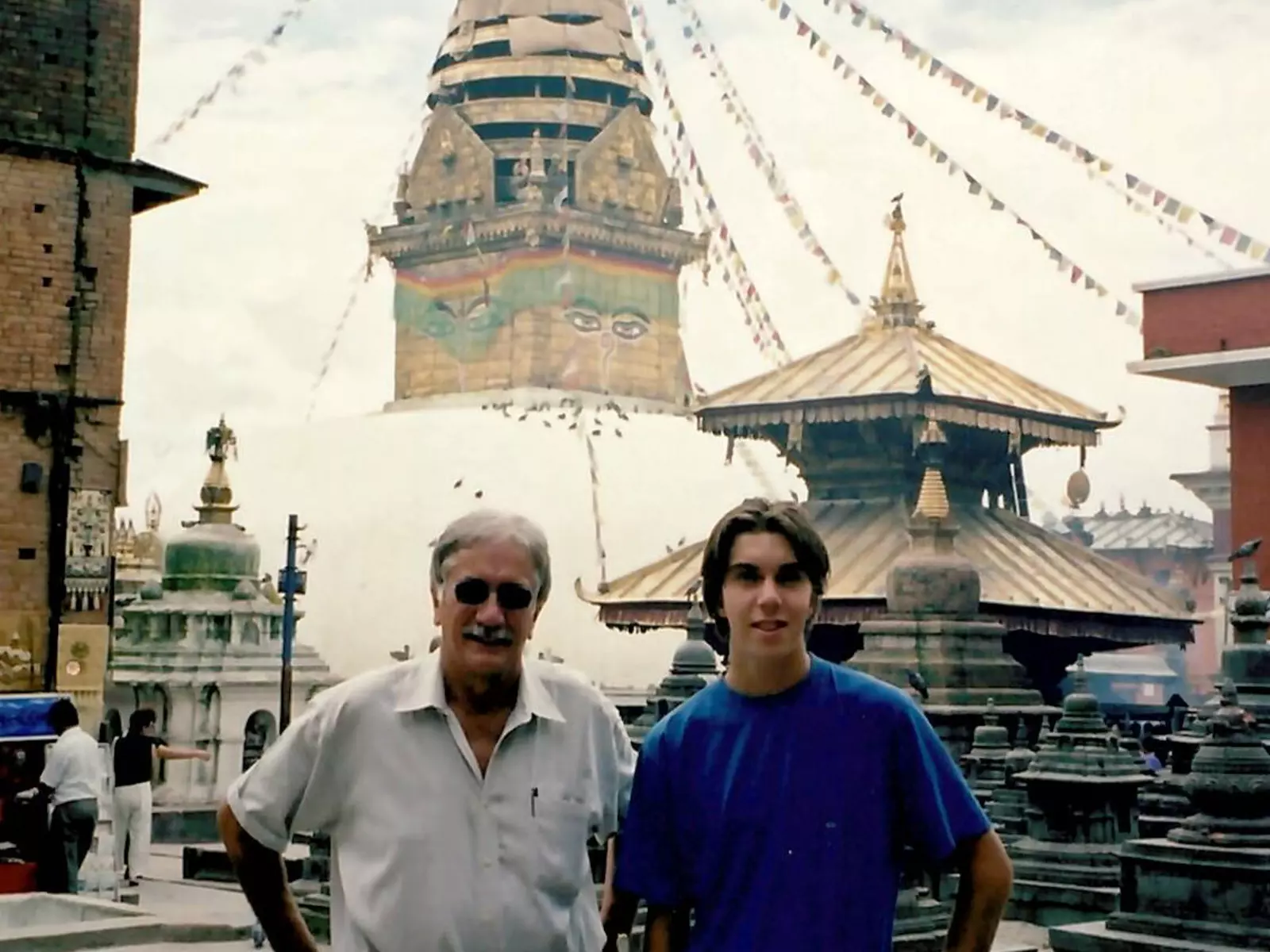 Bruce and Adam Hodge in Kathmandu, Nepal