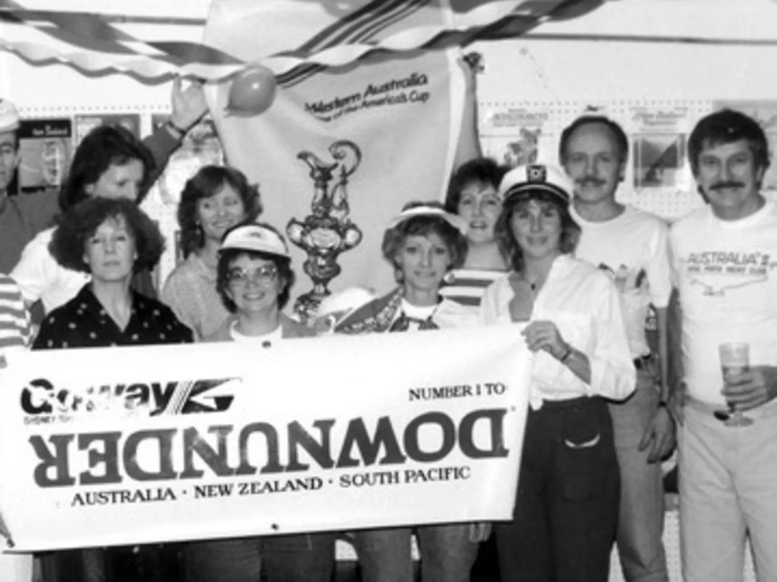 A Goway party in celebration of Australia winning the America's Cup in 1983.
