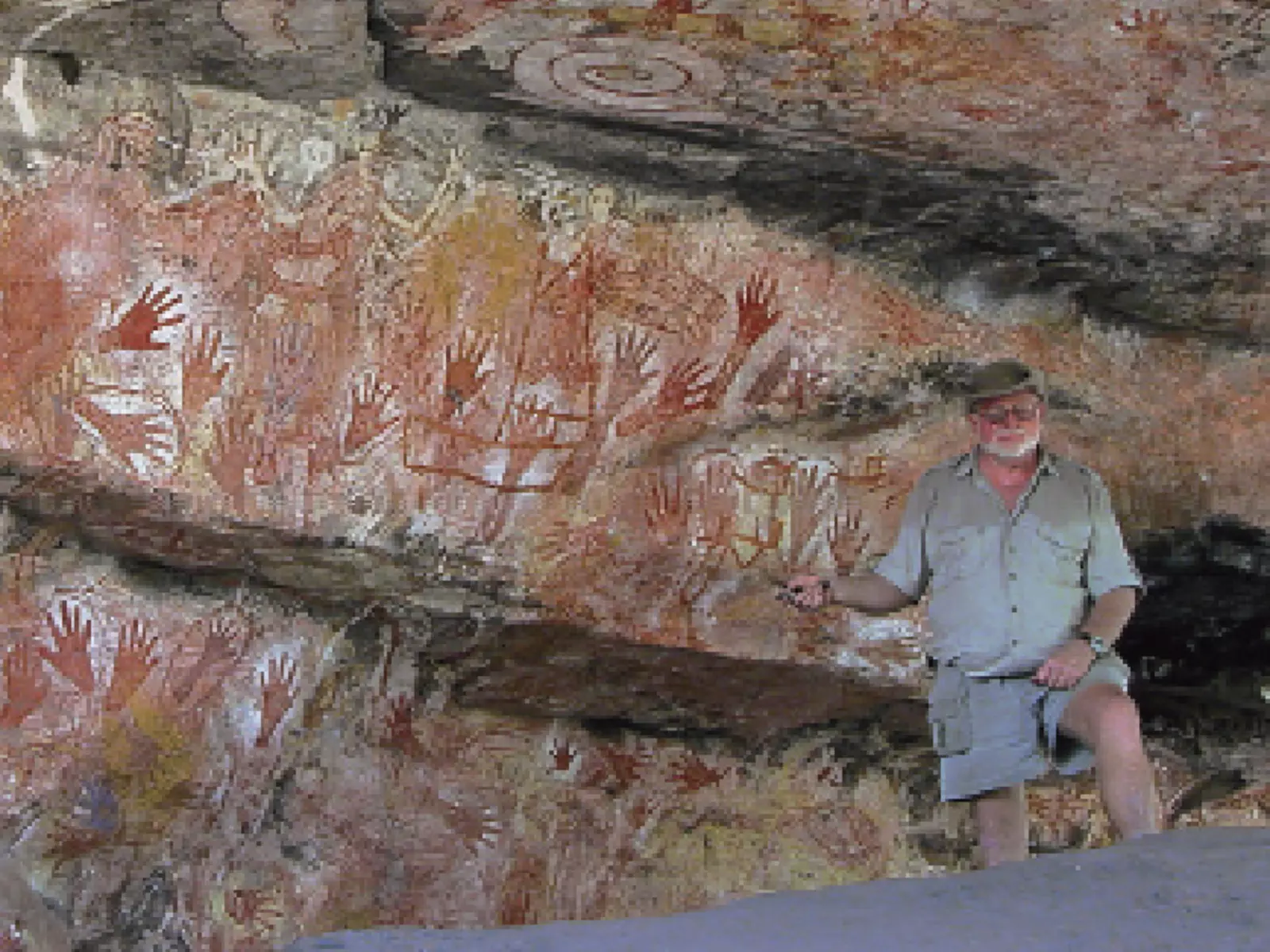Sacred Aboriginal rock art in Arnhemland Australia