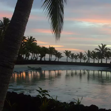 Capture the colours of a Samoan sunset