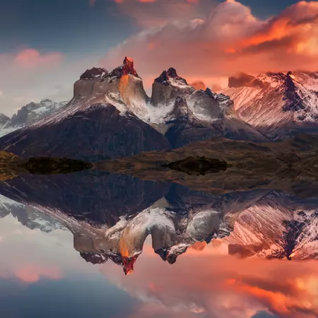 Sunrise in Torres del Paine