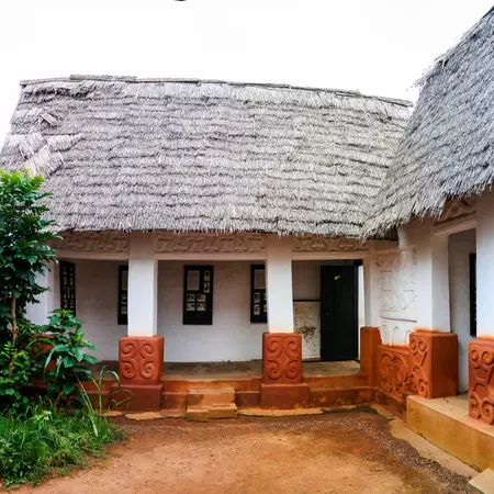 Get a view of the Besease Traditional Asante Shrine