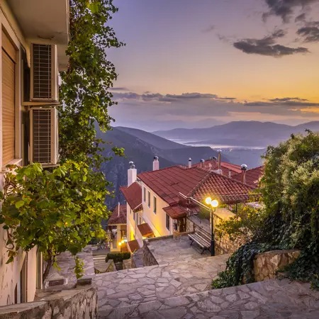 Wander the streets of Delphi