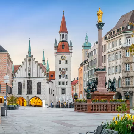 Altes Rathaus on Marienplatz in Munich