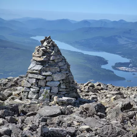 Ben Nevis summit - the highest mountain in the United Kingdom