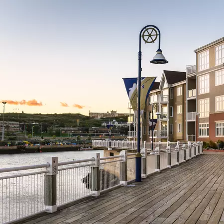 Boardwalk at Dusk in Saint John, New Brunswick