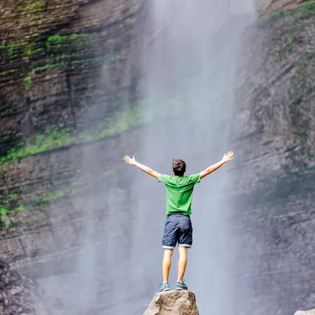 Gocta waterfall in nothern Peru
