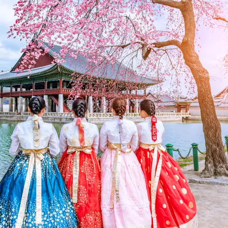 Hanbok, Korean national dress, South Korea_