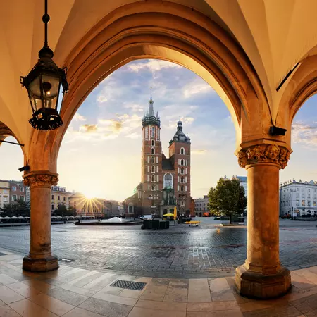 Krakow at sunrise