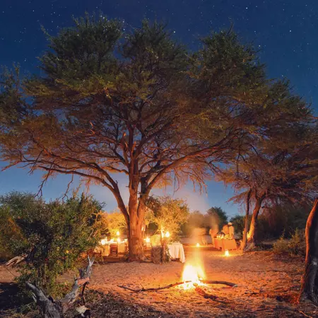Leroo La Tau bush dinner