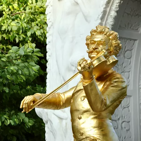 Monument to Johann Strauss II in Vienna