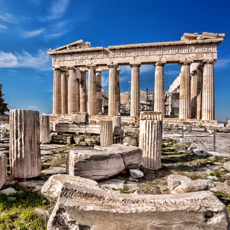 Parthenon on the Acropolis in Athens