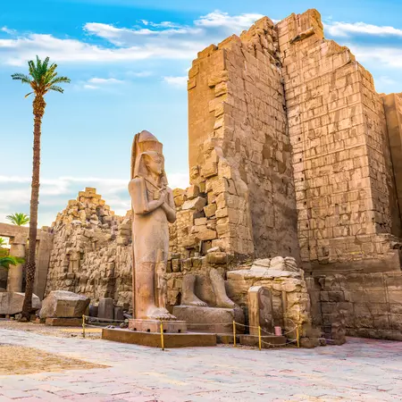 The Ruins in Karnak Temple