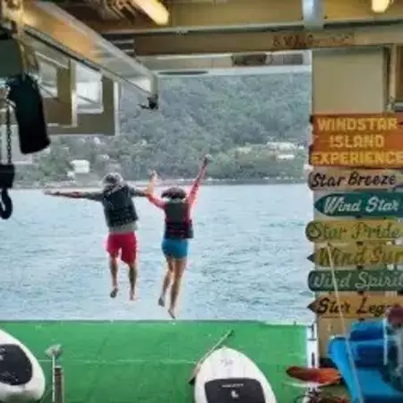 Sail, Swim and Kayak from Ship's Marina, Courtesy of Windstar Cruises