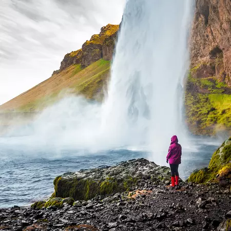 Seljalandsfoss waterfall in Iceland