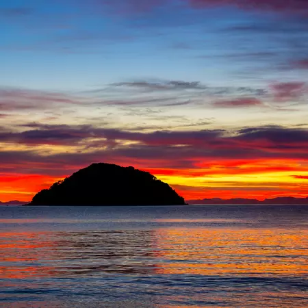 Sunrise Over Tonga Island
