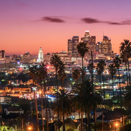 Sunset over Los Angeles