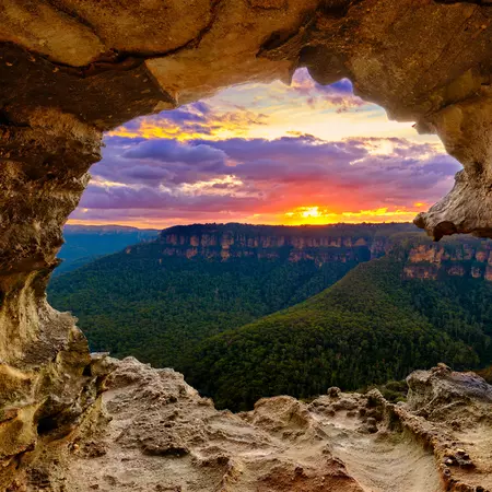 Sunset over the Blue Mountains