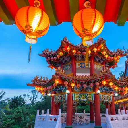 Temple on the Mid-Autumn Festival, Kuala Lumpur
